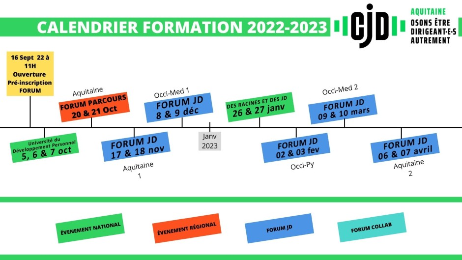 Ouverture des pré-inscriptions le 16 Septembre 2022 à 11h